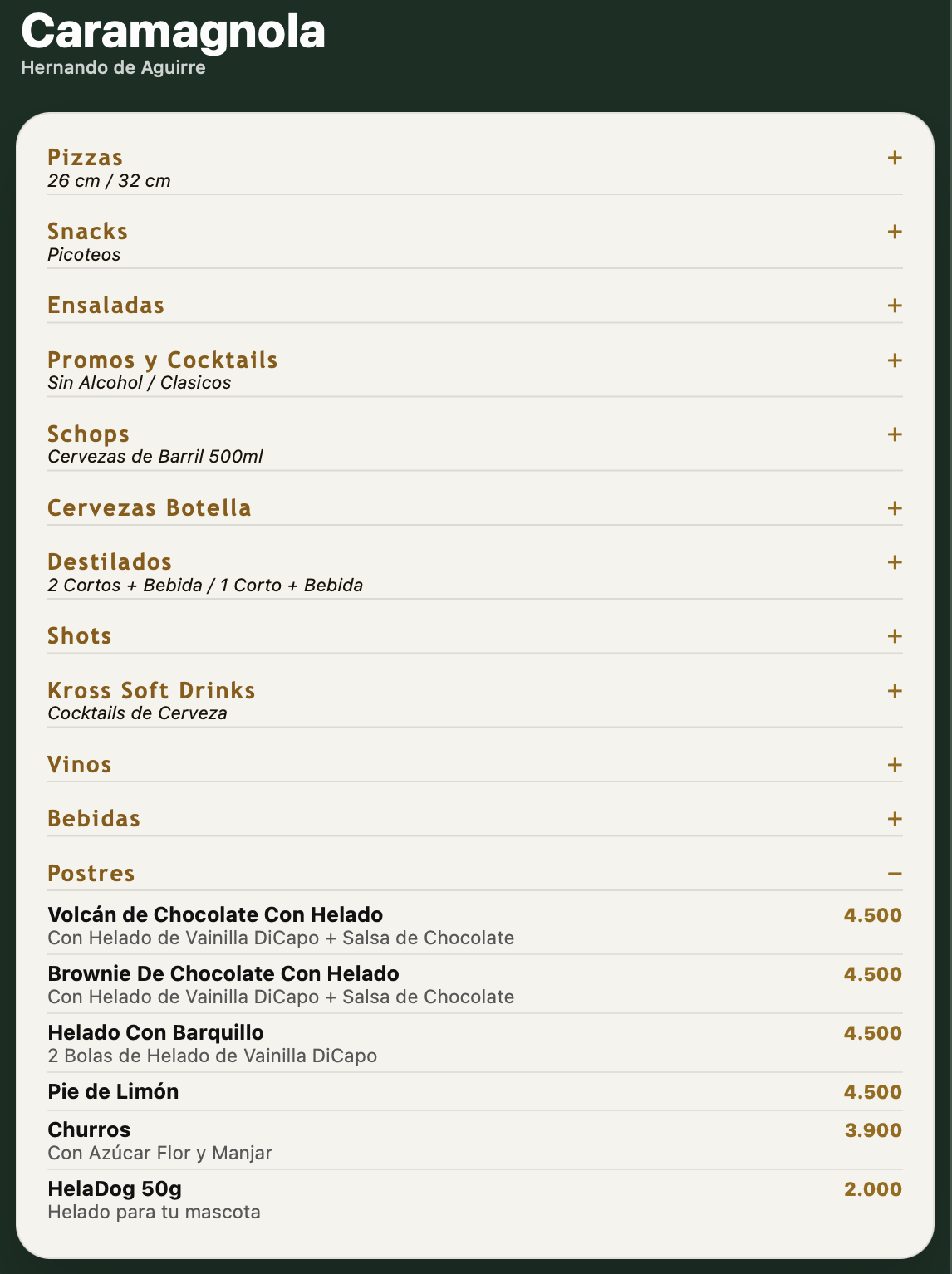 Captura real de la carta web de Ghoody